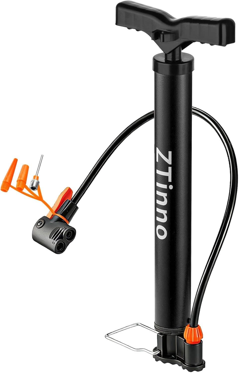 Floor Bike Pump Portable, Classic Bicycle Pump, Portable Bike Tire Pump with Dua