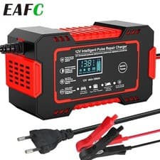 12V 6A Smart Car Battery Charger LCD Pulse Repair AGM GEL Lead Acid Auto 