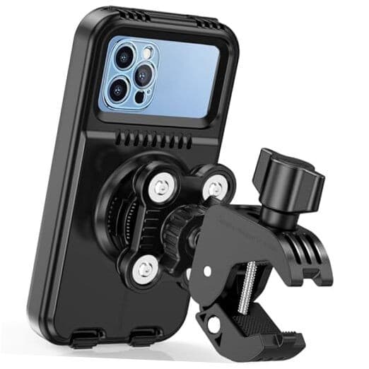 Anti-Vibration Waterproof Motorcycle Phone Mount for Bike