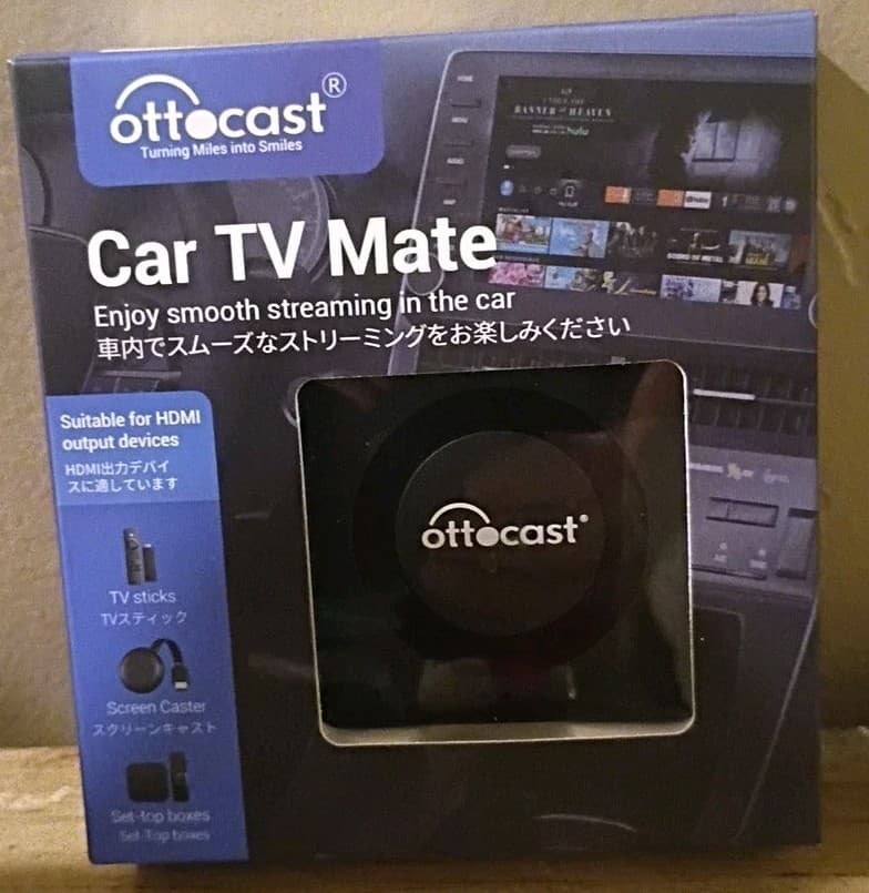 Ottocast HDMI Multimedia Adapter Car TV Mate, Wired to Wireless Carplay Adapter