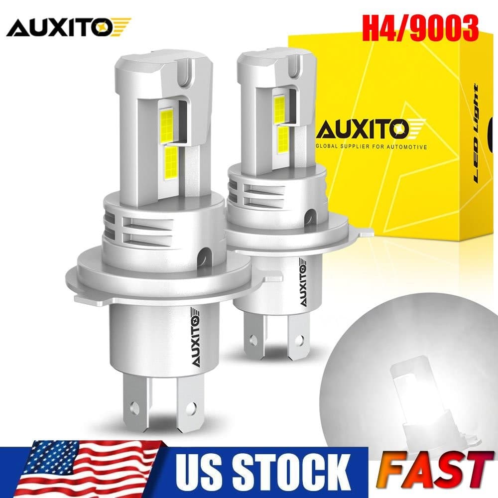 AUXITO H4 LED Headlight Bulbs White High Low Beam Conversion Kit 40000LM Bright