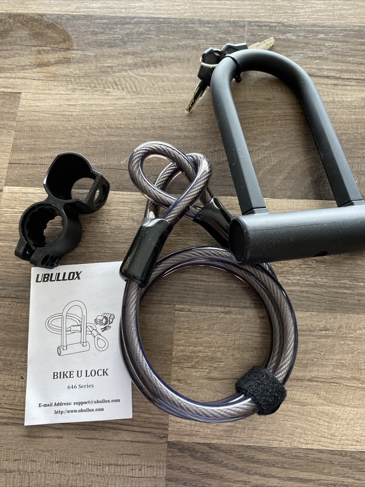 UBULLOX Bike U Lock Heavy Duty Bike Lock Bicycle U Lock, 16mm Shackle and 4ft/5