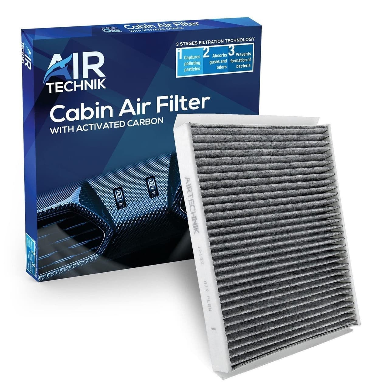 AirTechnik CF12152 Cabin Air Filter w/ Activated Carbon | Fits 2015-2025 Ford...