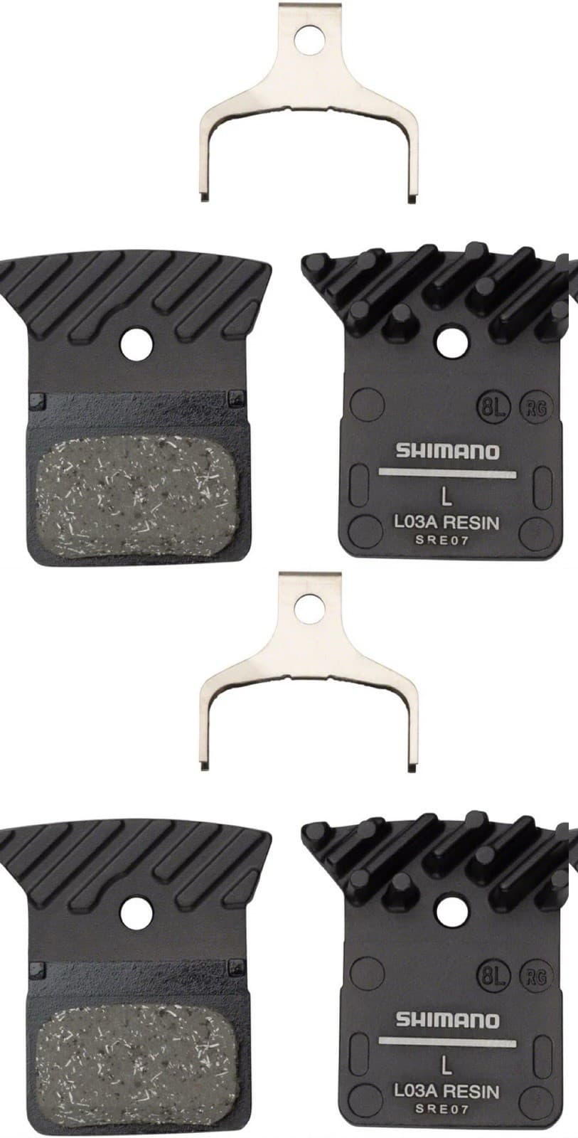 4-Pack! Shimano L03A Resin Fin Disc Brake Pads Road Gravel Dura-Ace Ultegra 105