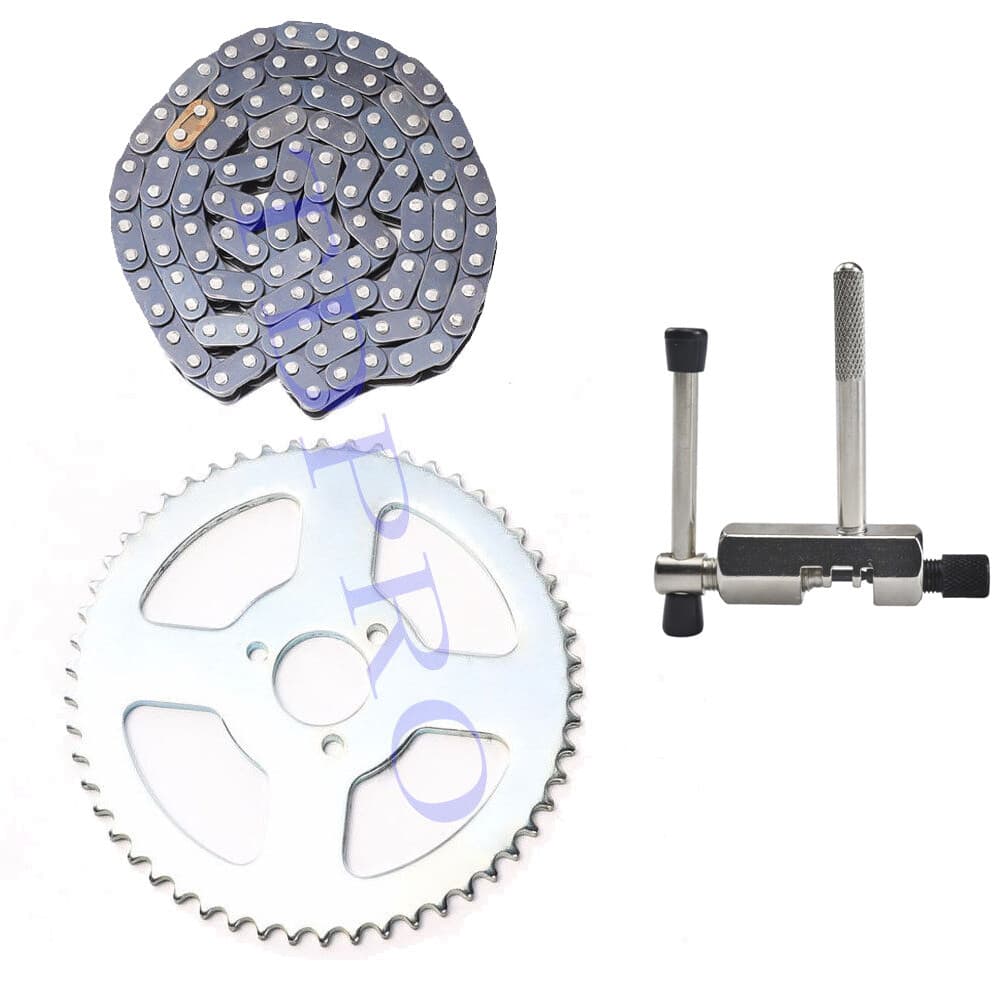 T8F Chain 54T Sprocket Cog Kit For Mini Moto 47cc 49cc Pit Bike Go Kart Quad ATV