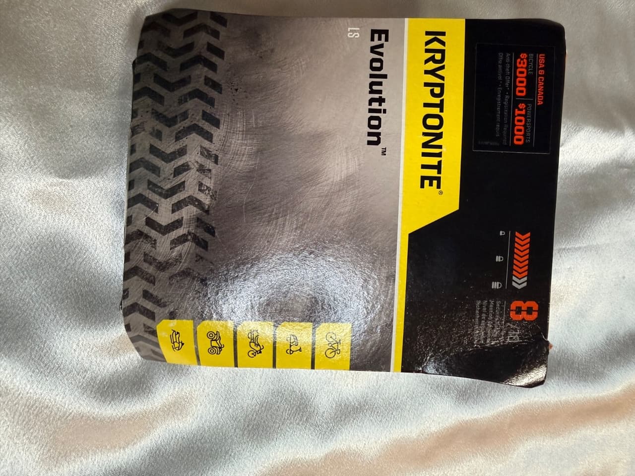 Kryptonite Evolution LS U-Lock 4" x 11.5" Bike Lock 002147 NEW Damaged Box