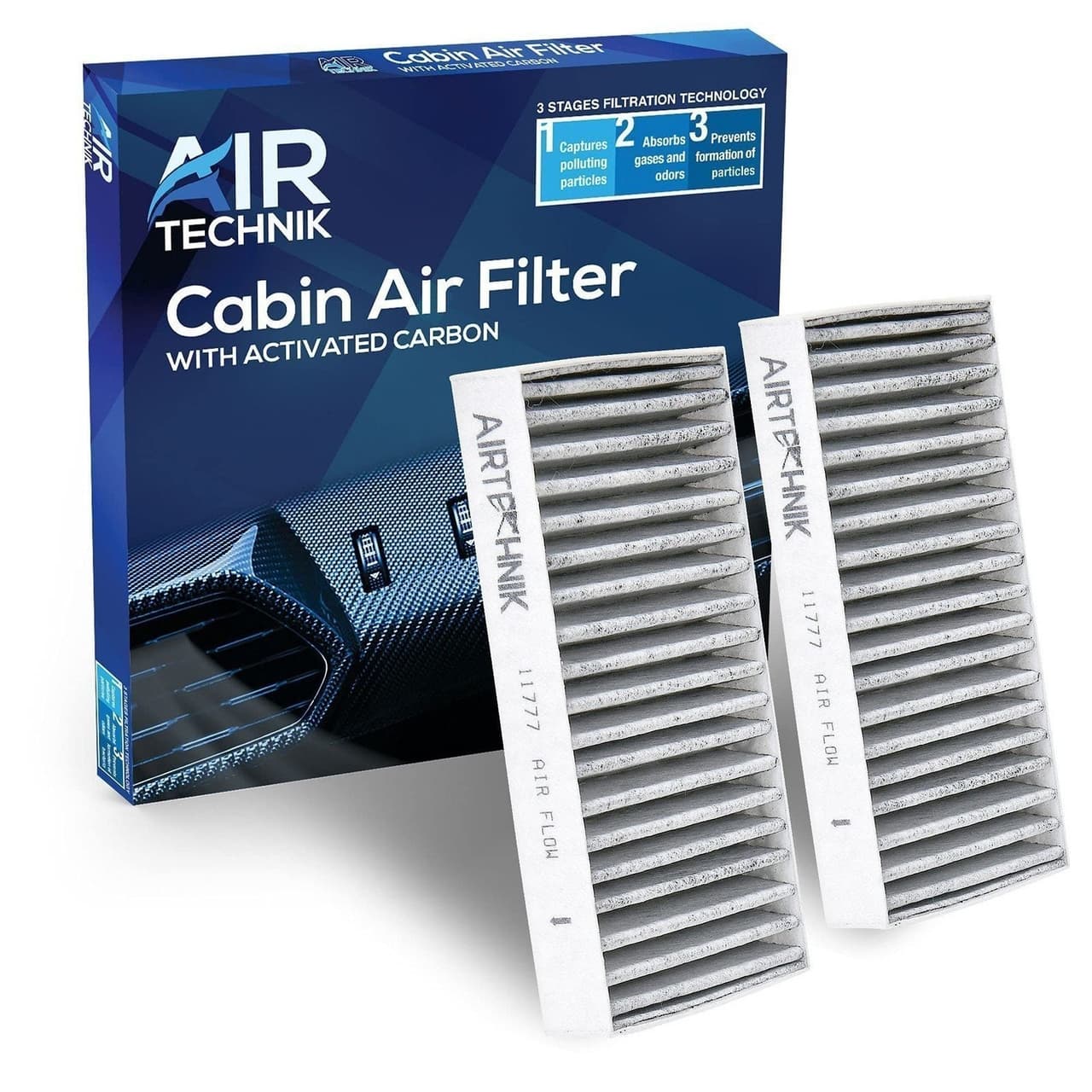 AirTechnik CF11777 Cabin Air Filter w/Activated Carbon | Fits Jeep Wrangler...