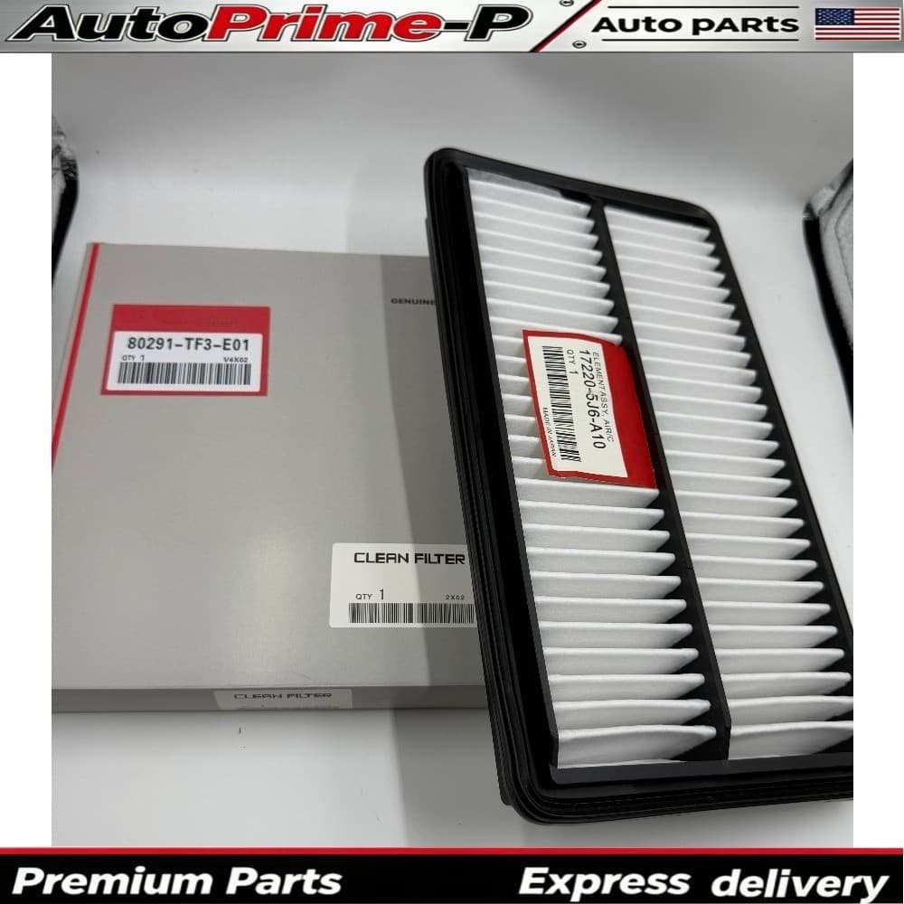 2PCS Engine Air Filter&Cabin Air Filter For Honda Odyssey Pilot Acura 2018-2025