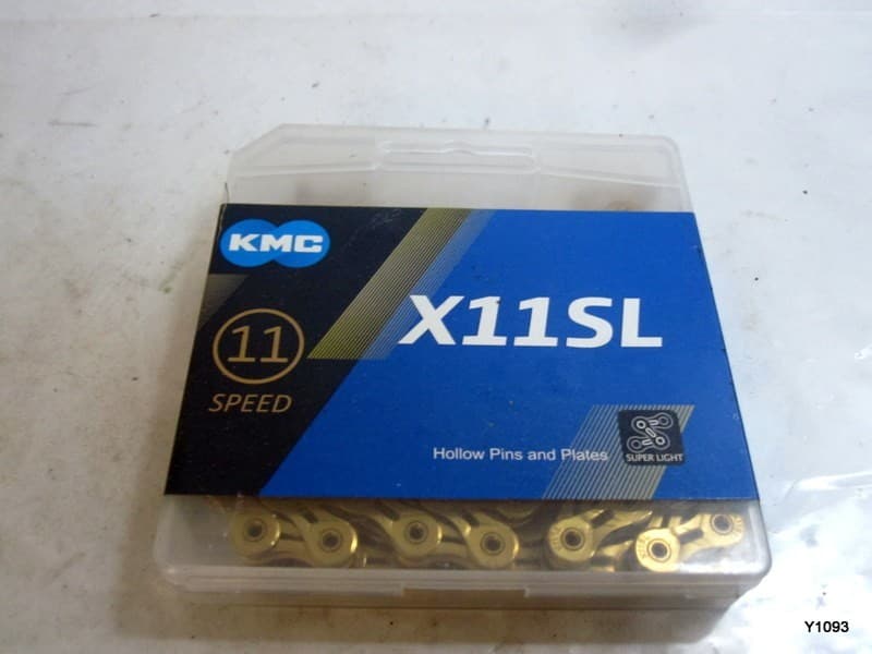 KMC X11SL 11 Speed Chain Bicycle Chain 1/2 x 11/128 inch 118 Links Gold
