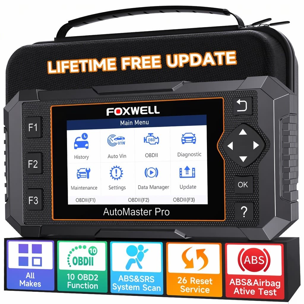 Foxwell NT650 Bidirectional ABS SRS OBD2 Scanner Diagnostic Scan Tool 25+Reset