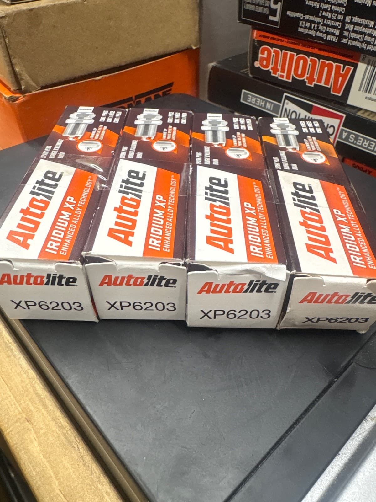 (4) New Genuine Autolite Iridium XP XP6203 Spark Plugs New In Box 4 Set Plugs ⚡️