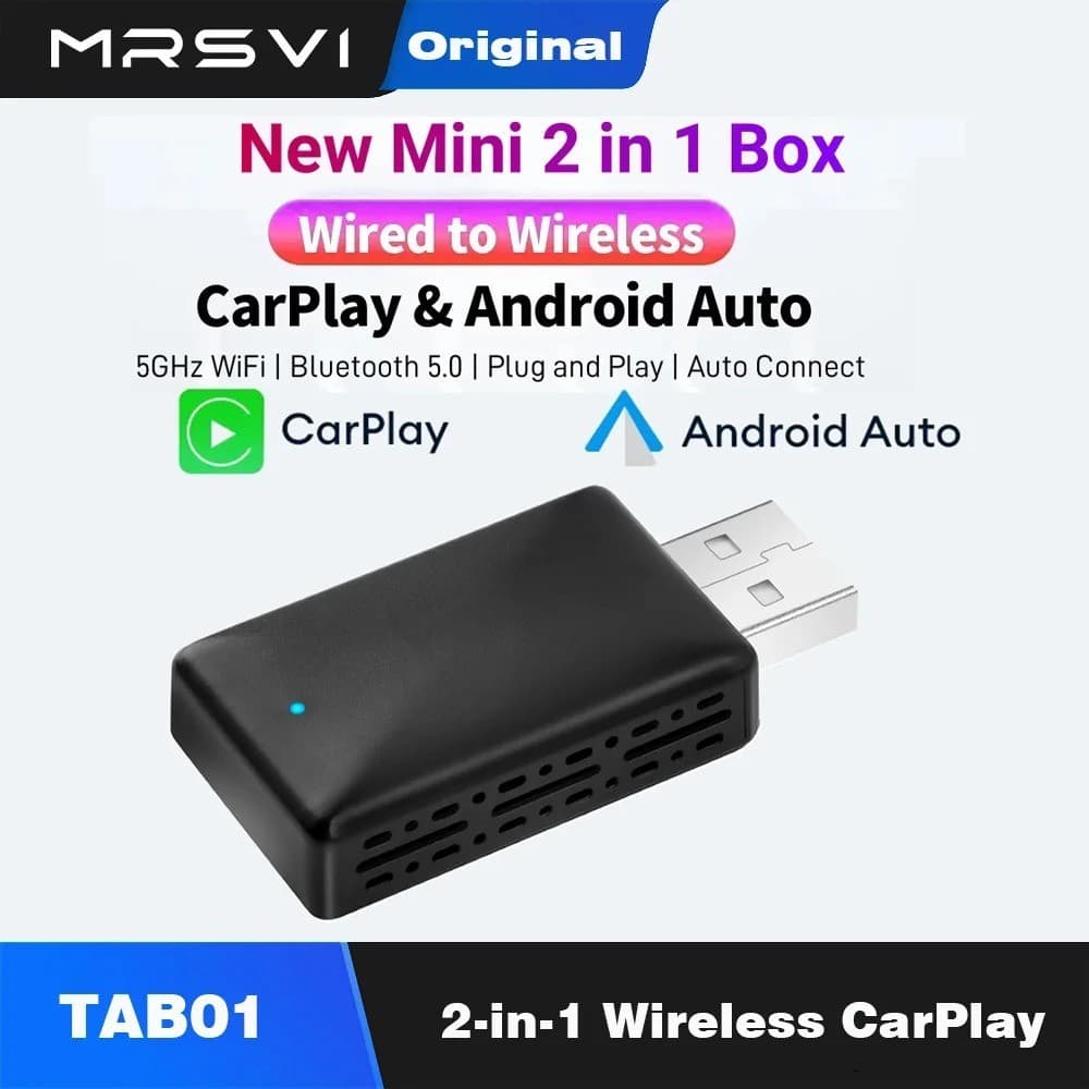 2in1 Wireless CarPlay Dongle Wireless Android Auto Adapter