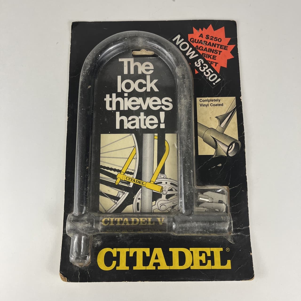 U-Shaped Heavy Duty Bike Lock Citadel V 1981 Vintage Still Sealed USA