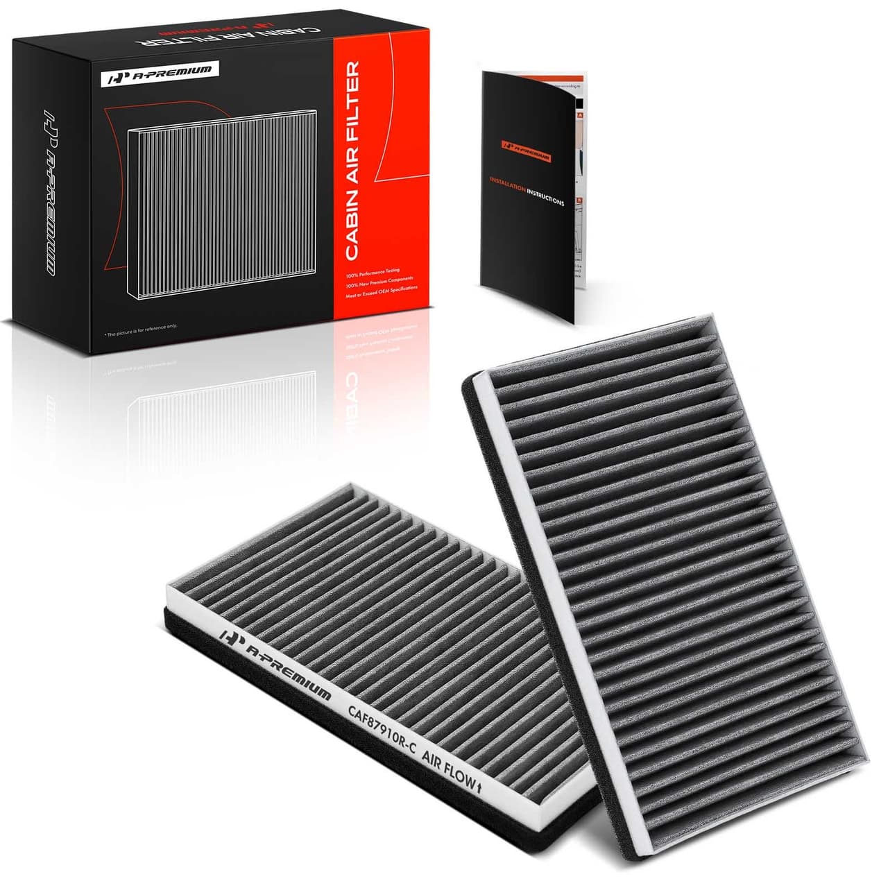 A-Premium 2x Activated Carbon Cabin Air Filter for Chevrolet Tahoe GMC Cadillac