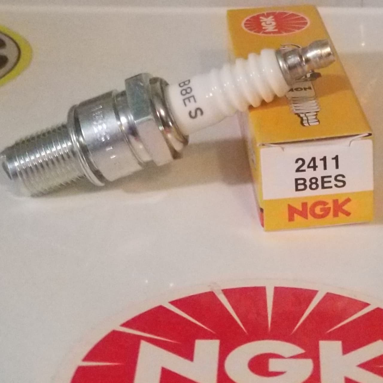 NGK B8ES Spark Plug -#2411 Honda Kawasaki Suzuki Yamaha ATV's Motorcycles
