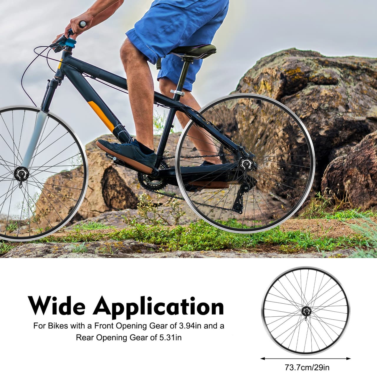 29In MTB Mountain Bicycle Wheelset Disc Brake Rear Wheel For 7-12 Speed Cassette