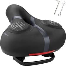 ROCKBROS Bike Seat Comfort Wide Gel,Breathable Waterproof Padded Bicycle Saddle