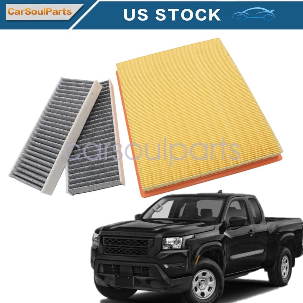 Engine + Carbon Cabin Air Filter For Nissan Frontier Patherinfder Suzuki V6 NEW