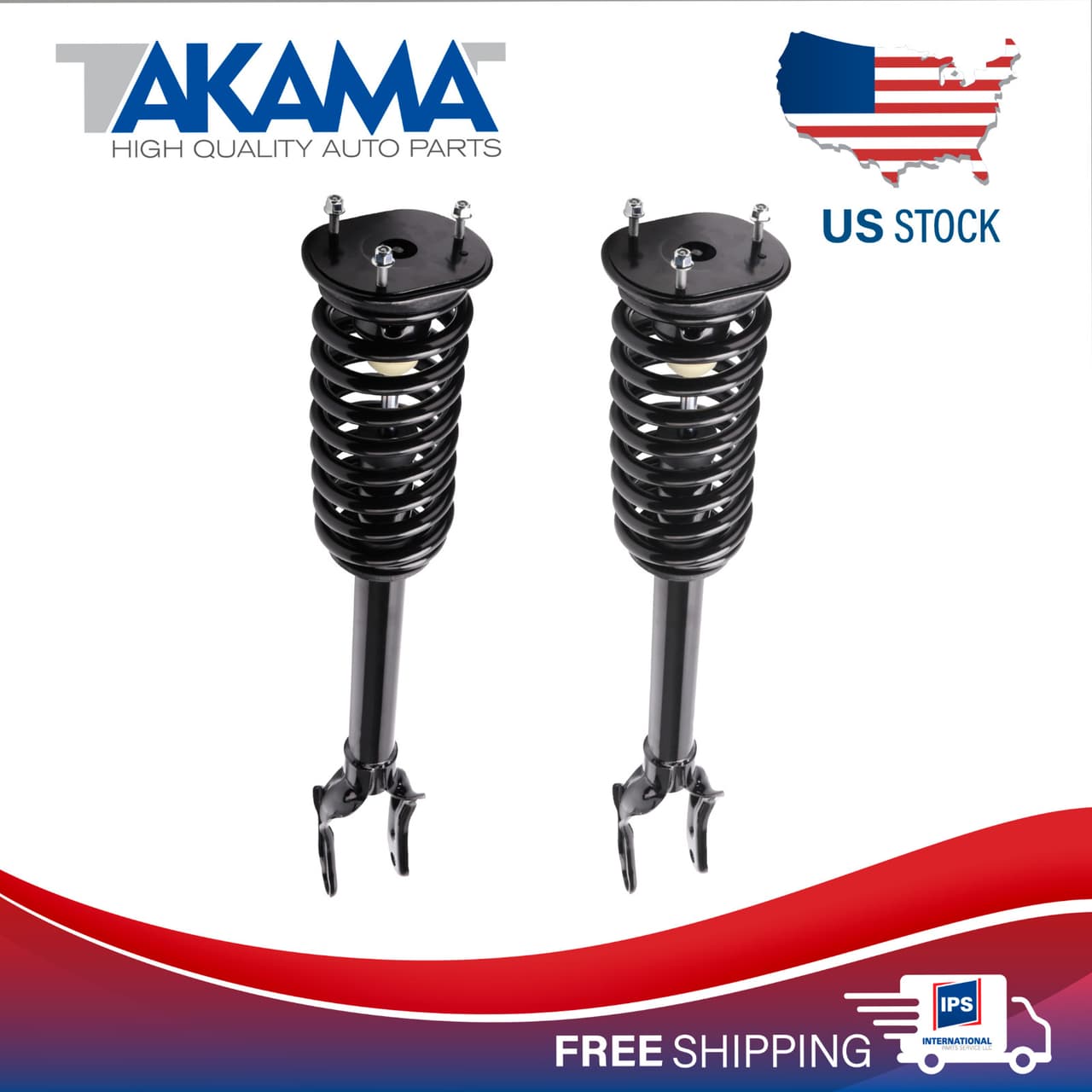 2 pcs TAKAMA Complete Front Strut Coil Spring Set For 11-15 DURANGO, CHEROKEE