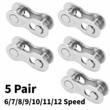 5 Pairs Bicycle Chain Quick Links 6-7-8-9-10-11-12 Speed Master Link MTB Road