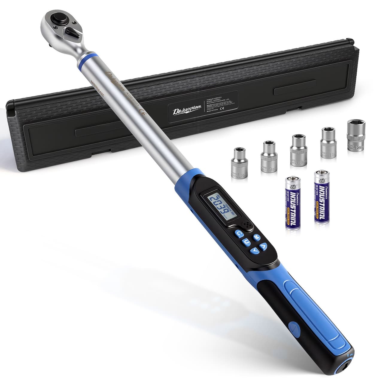 Digital Torque Wrench Adjustable Torque Wrench 1/2" Drive 10-200N.m/7-150 ft.lb