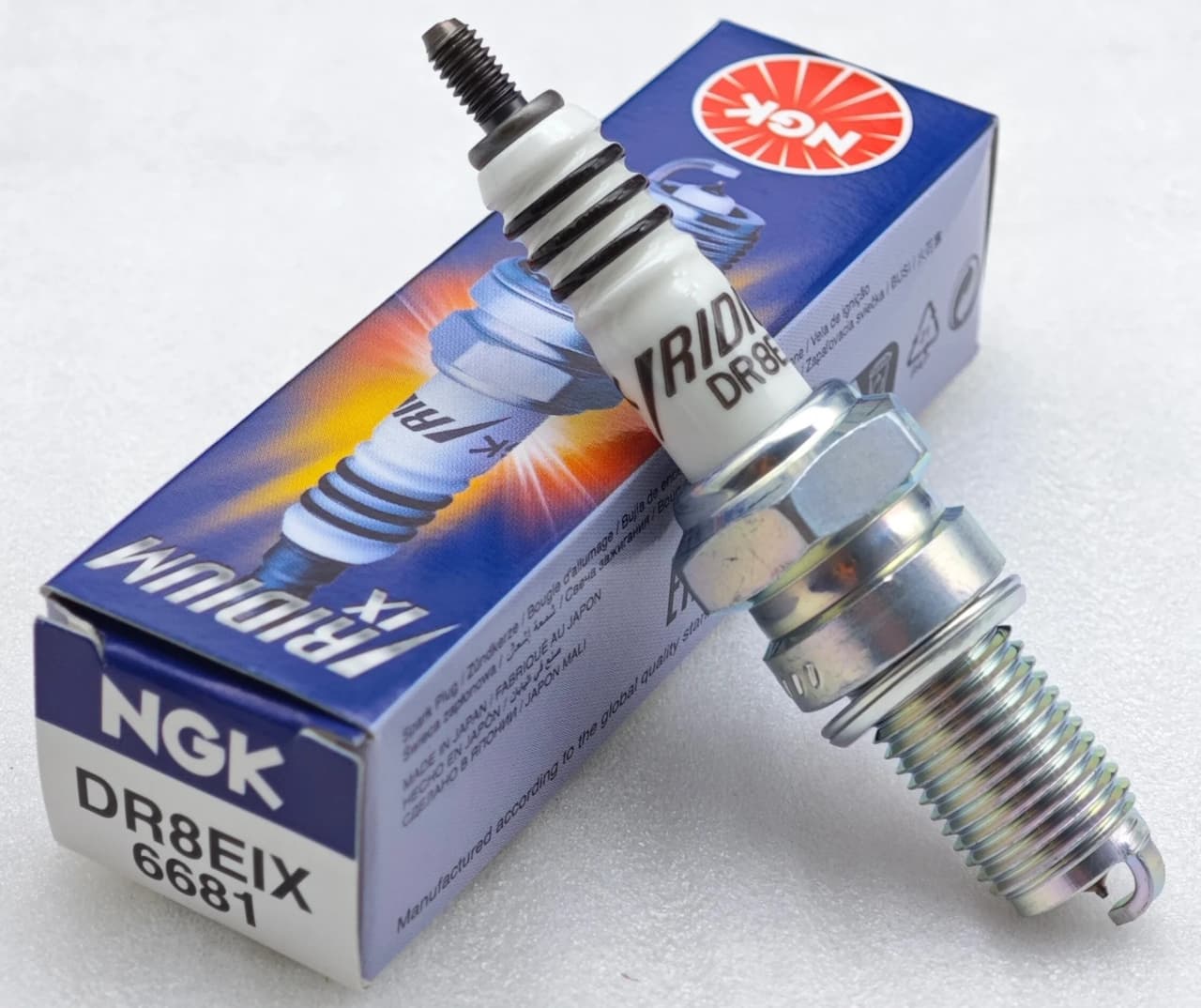 GENUINE NGK DR8EIX 6681 IRIDIUM IX SPARK PLUG MOTORCYCLE ATV SCOOTER PERFORMANCE