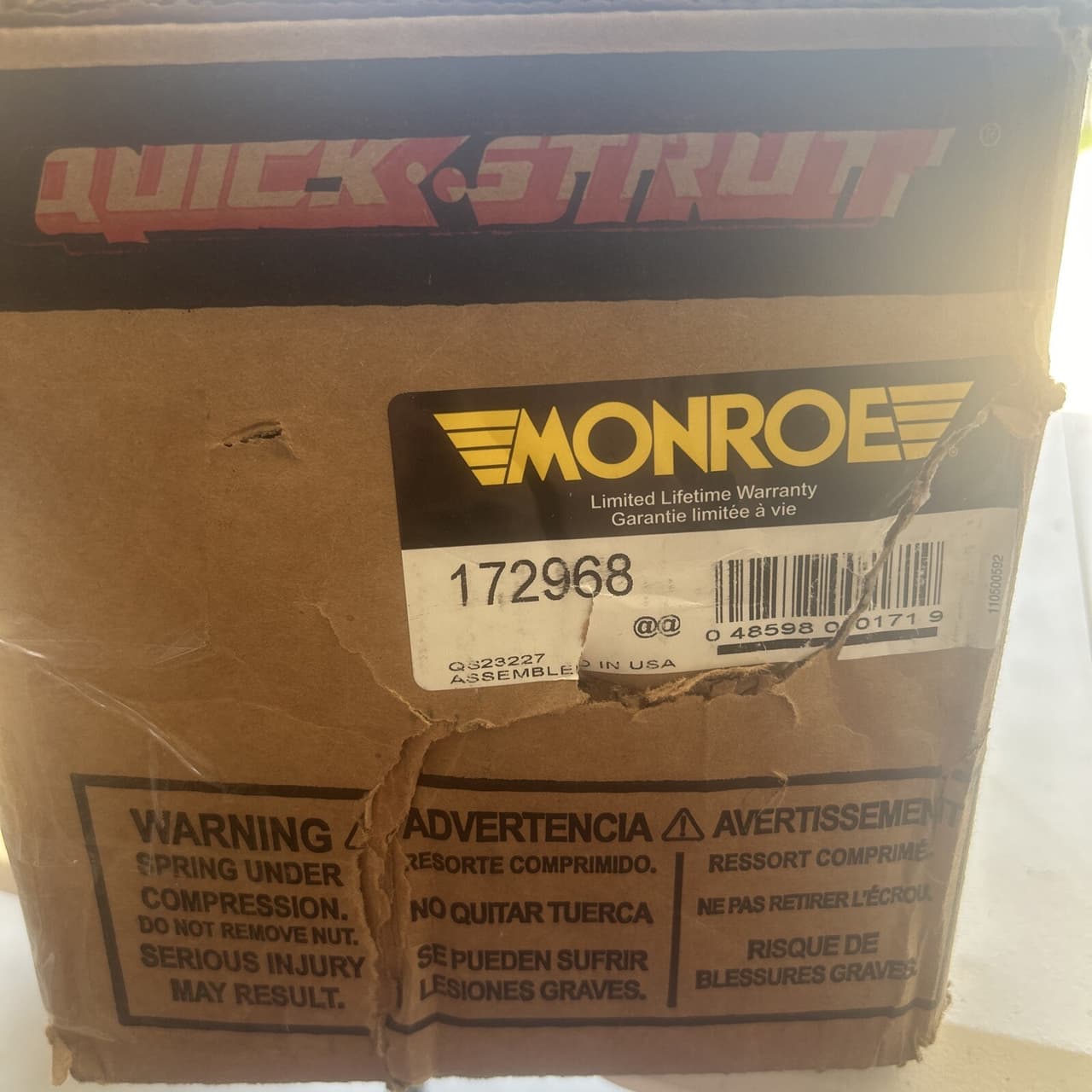 Suspension Strut and Coil Spring Assembly-Quick-Strut Complete Strut Assembly