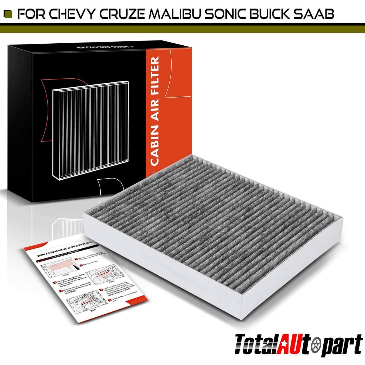 New Activated Carbon Cabin Air Filter for Buick Allure Cadillac ELR Chevrolet