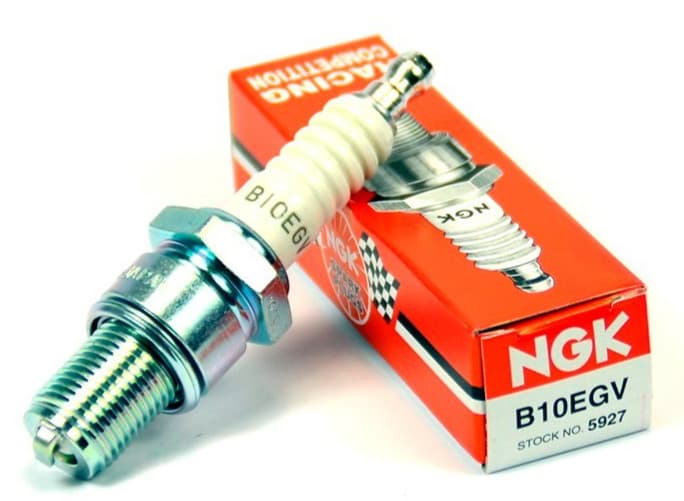GENUINE NGK B10EGV 5927 GOLD PALLADIUM RACING SPARK PLUG 2‑STROKE MOTORCYCLE