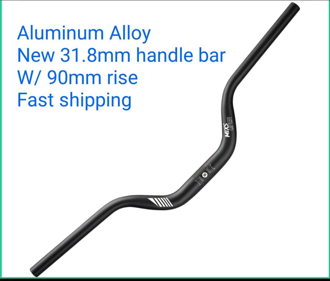 Mountain Bike High Riser Handlebar 31.8mm Length 720mm Rise 90mm Aluminium Alloy