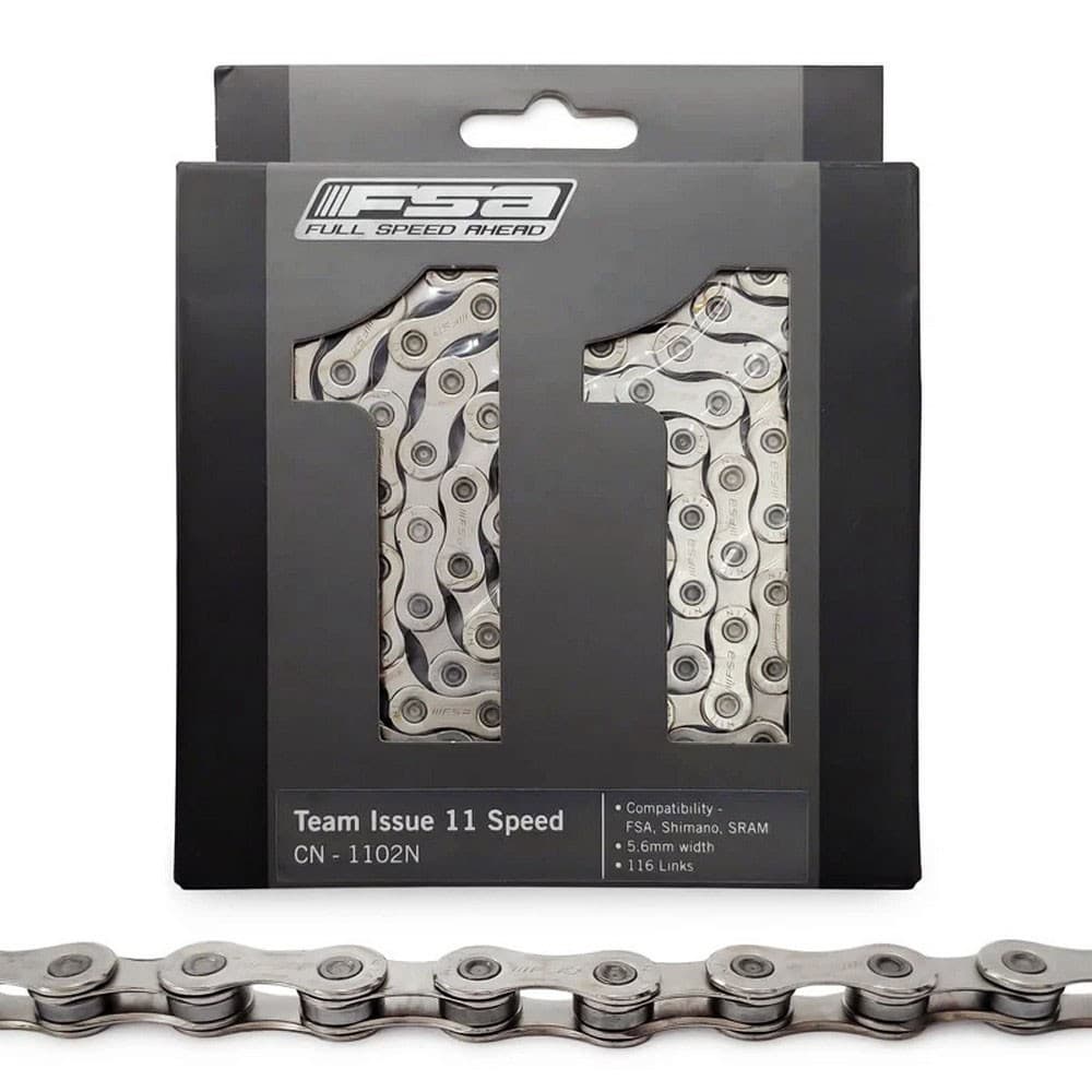 FSA Team Issue 11 Speed Bicycle Chain CN-1102N 116 Links Shimano SRAM Compatible