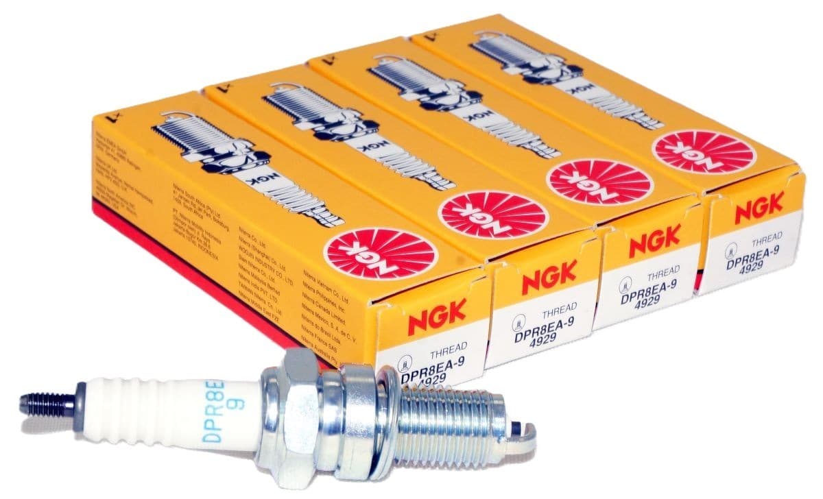 4 Pack NGK 4929 Spark Plugs DPR8EA-9 for Various Yamaha Motorcycles