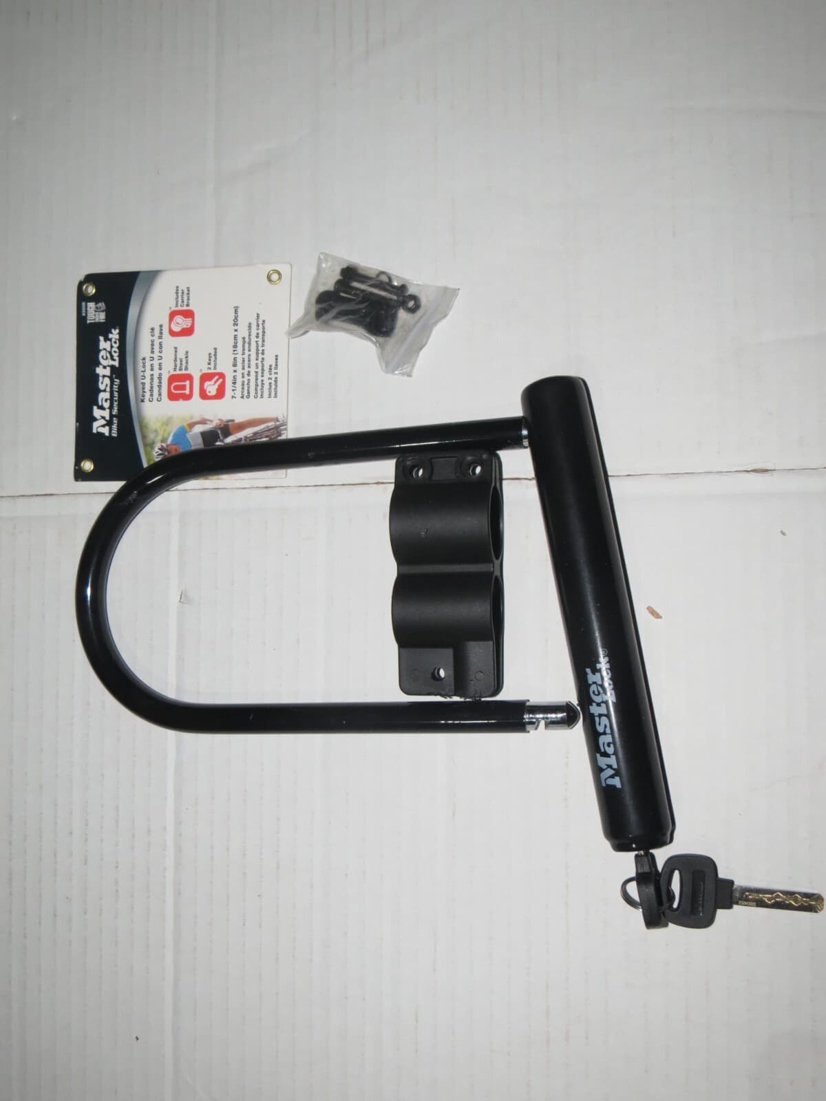 sh4 Master Lock, U-Lock Bike Lock, 13MM Hardened Steel Shackle 7.25" x 8"