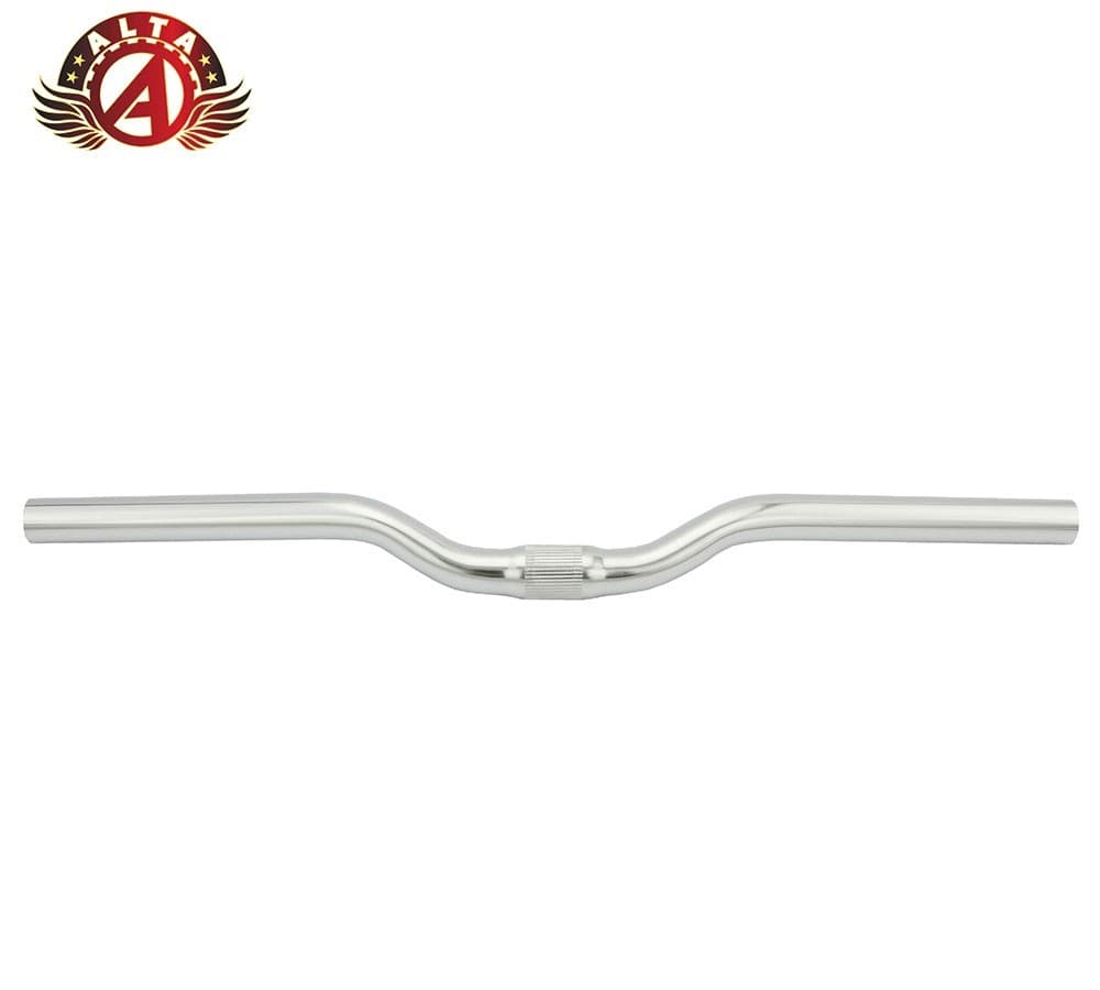 ALTA Bicycle Low Rise MTB Handlebar Chrome Steel 25.4mm 24" Wide Bike Bar.