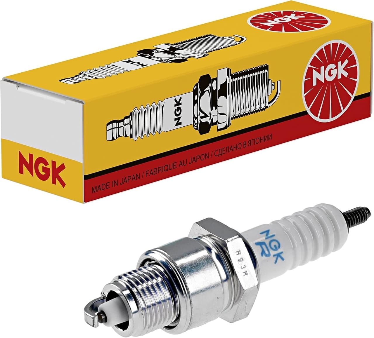 NGK BPR4HS 7823 Spark Plug 14mm Motorcycle ATV Honda Suzuki Yamaha