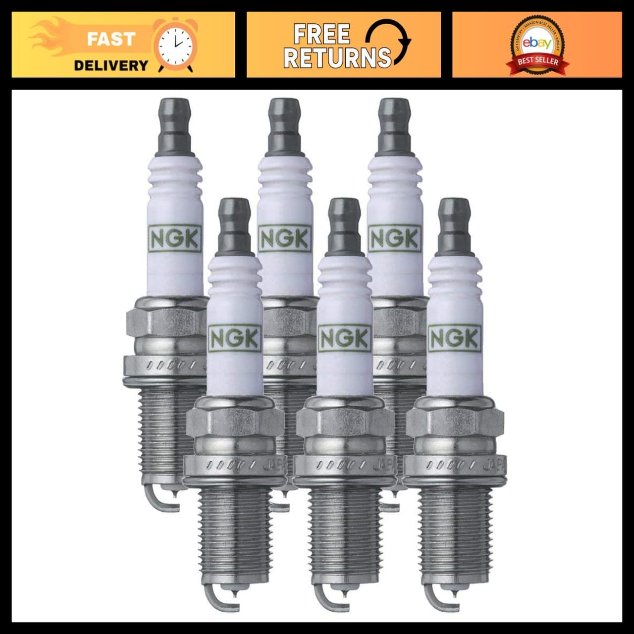 Iridium Spark Plugs LTR6IX-11 - Set of 6 High Performance, Durable & Reliable